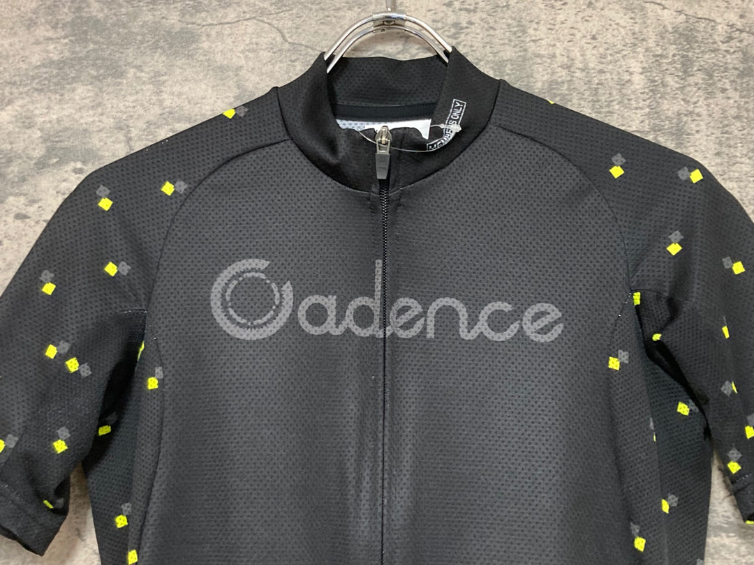JW700 ケイデンス Cadence 半袖 サイクルジャージ 黒 黄 XS