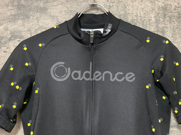 JW700 ケイデンス Cadence 半袖 サイクルジャージ 黒 黄 XS