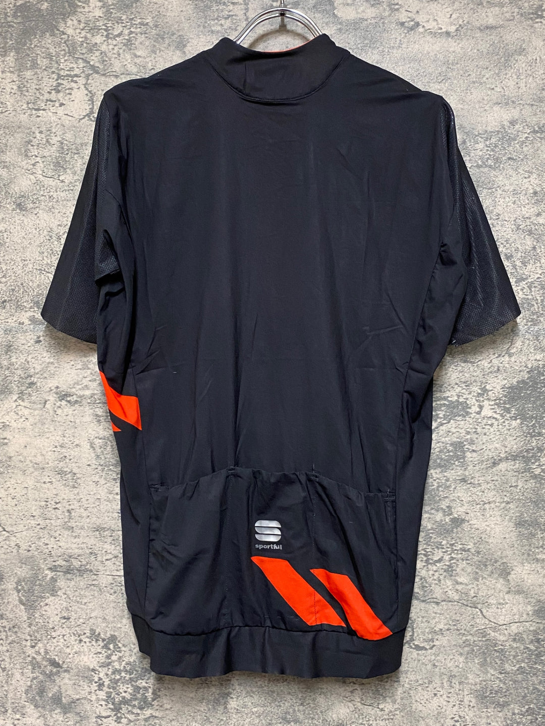 JN208 スポーツフル sportful 半袖 サイクルジャージ 黒 赤 M
