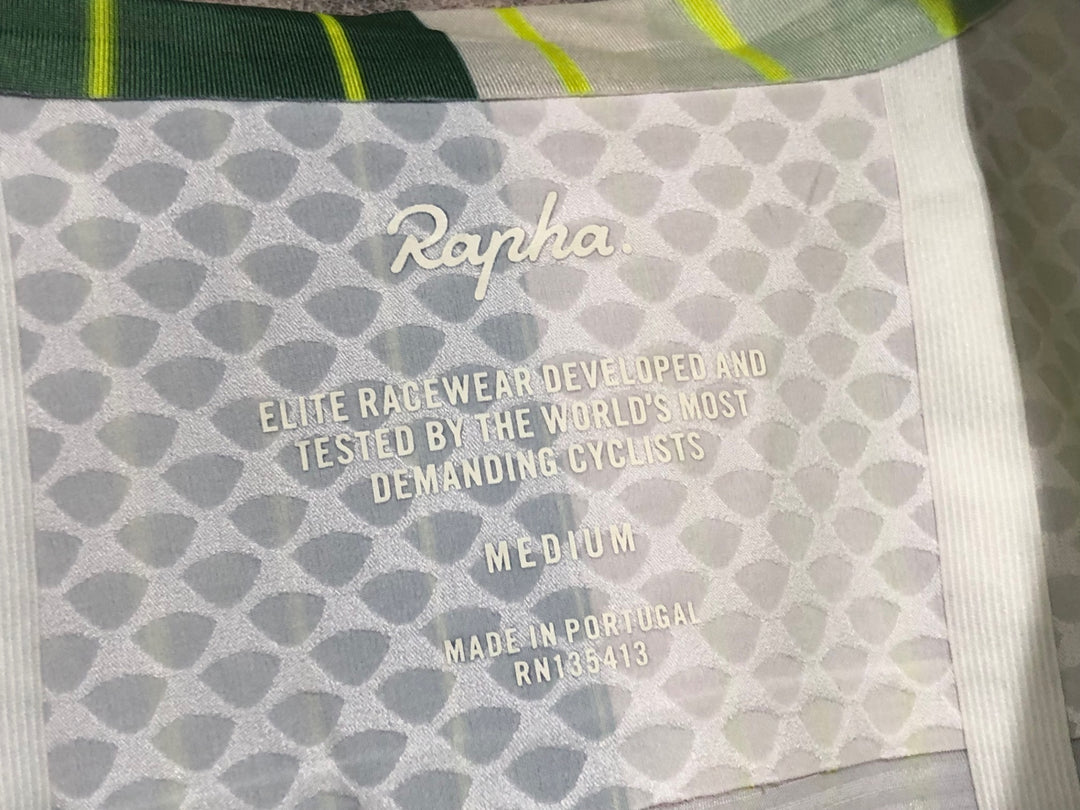 JJ939 ラファ Rapha TUNNEL VISION PT AERO JERSEY サイクルジャージ 緑 M