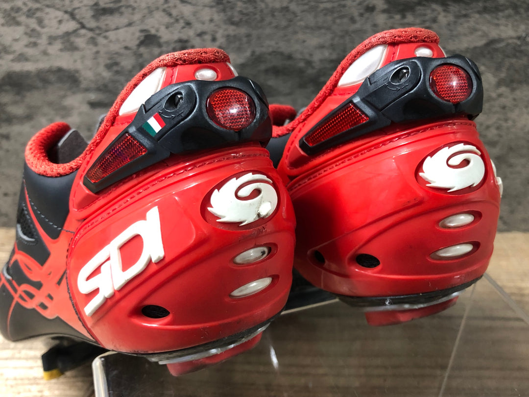 JW606 シディ SIDI SHOT ビンディングシューズ 3穴 黒 赤 42 1/2