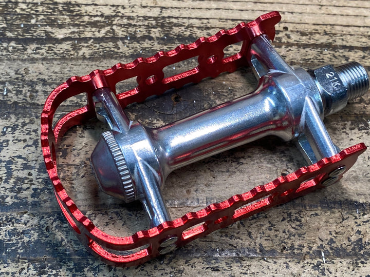 JN490 三ヶ島 MKS BM-7 BMX フラットペダル レッドケージ