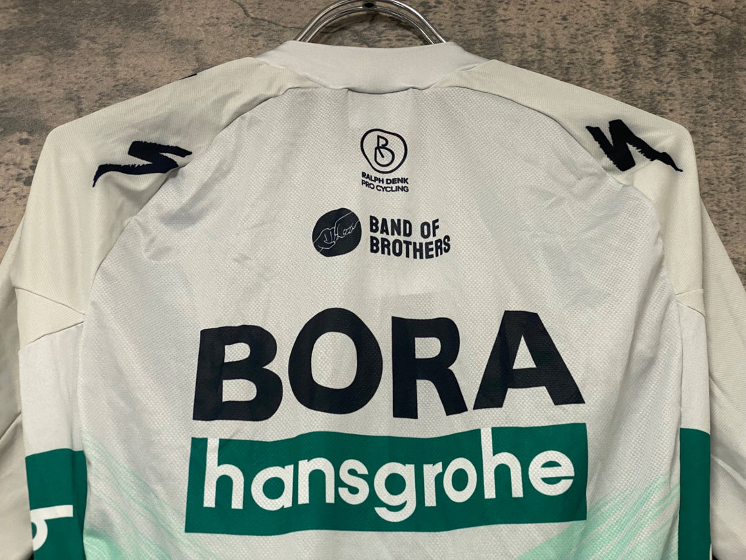KJ822 スポーツフル sportful 半袖 サイクルジャージ 白 緑 XL BORA hansgrohe