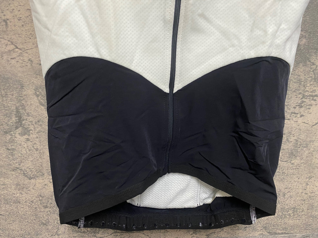 JQ934 アソス ASSOS iG.falken Zahn ジレ サイクルベスト 白 M 裏起毛 ※一部色褪せ