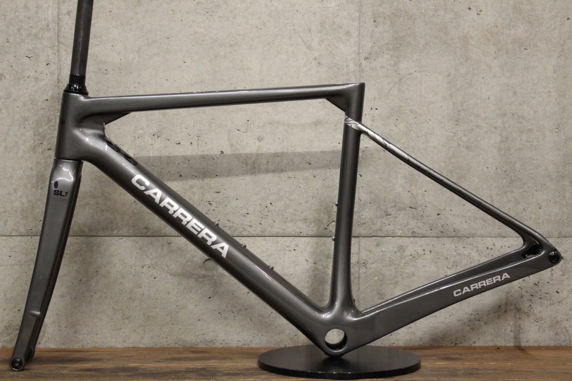 CARRERA ロードバイクフレーム Timeカーボンフォーク付き 未使用品！ カレラ CARRERA SL1 DISC 2023 Sサイズ カーボン ロード