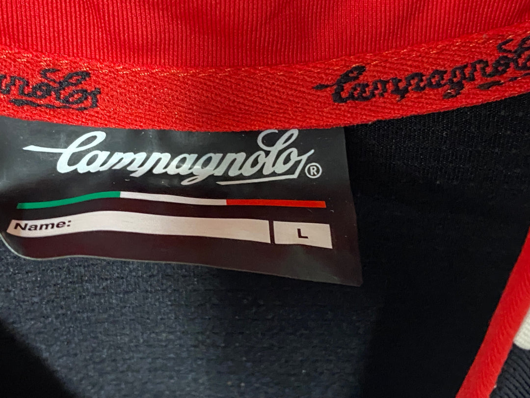 KJ354 カンパニョーロ CAMPAGNOLO 半袖 サイクルジャージ 白 赤 黒 L