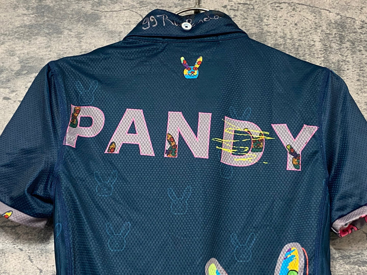 KK465 パンダーニ Pandani 半袖 サイクルジャージ 濃紺 XS レディース