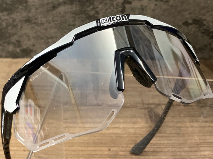 KP305 シーコン SCICON AEROSHADE XL SL2505/GRADIENT XL サングラス アイウェア 白 黒 ※汚れ