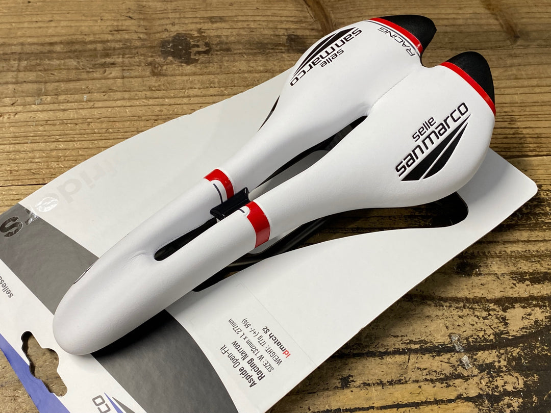 KM856 セラサンマルコ selle sanmarco アスピデ Aspide Open-fit RACING NARROW サドル XSILITEレール 白