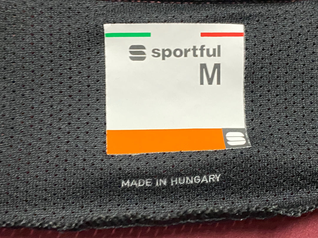 JU084 スポーツフル sportful 長袖 サイクルジャージ バーガンディ M
