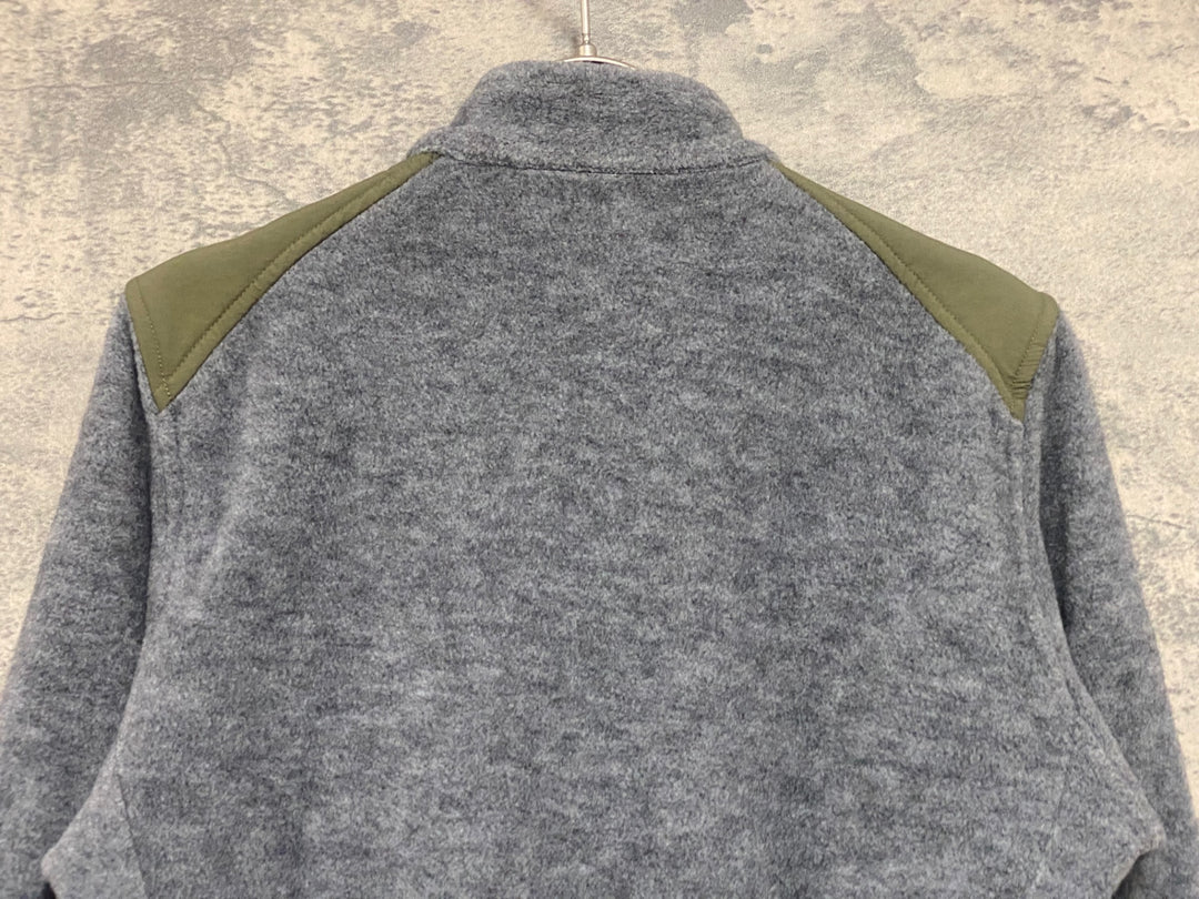 KE381 カフェドシクリステ CAFE DU CYCLISTE Alphosine Man 長袖 サイクルジャケット グレー XS フリース生地
