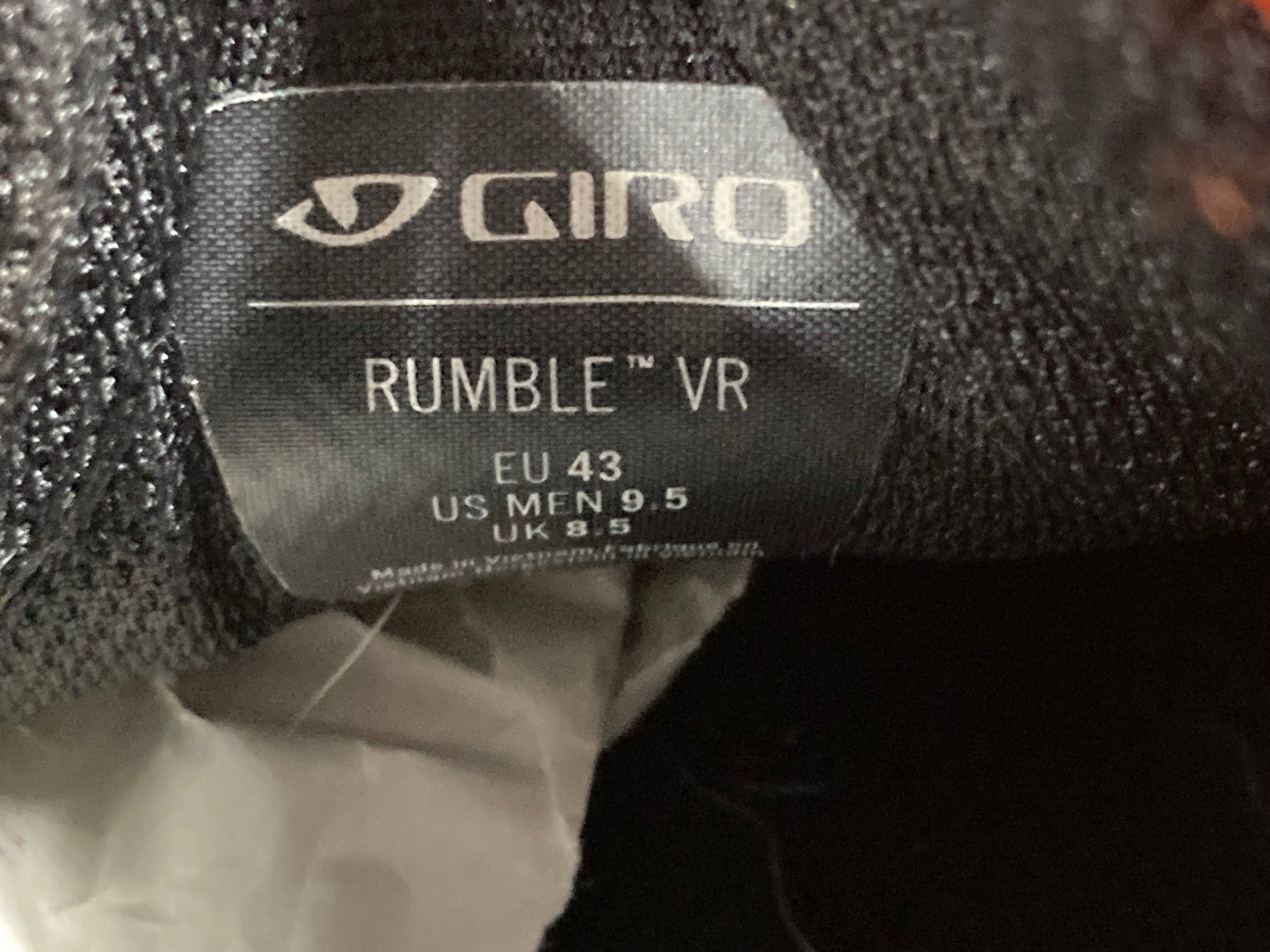 KD520 ジロ GIRO RUMBLE VR ビンディングシューズ 黒 EU43 SPD – BICI