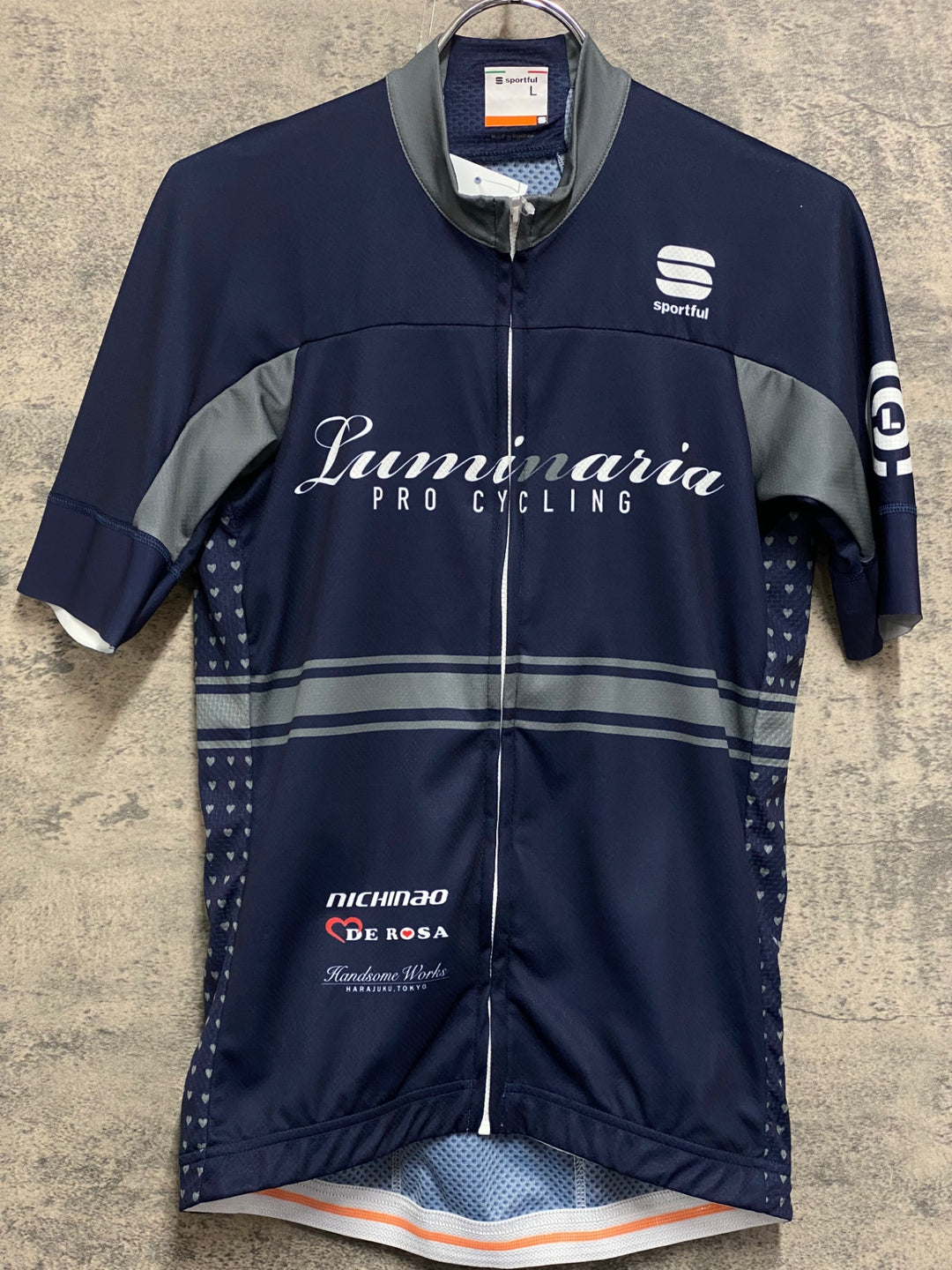 JV149 スポーツフル sportful 半袖 サイクルジャージ 黒 L