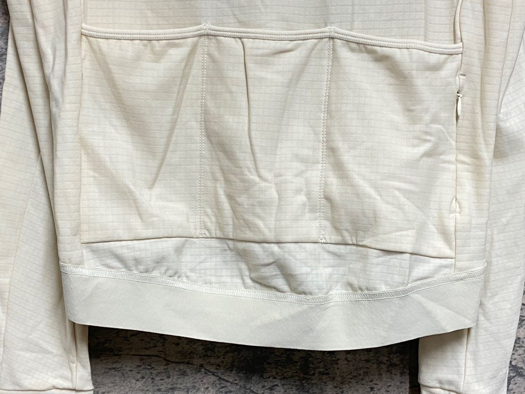 KM715 パスノーマルスタジオ PAS NORMAL STUDIOS MEN'S ESSENTIAL LONG SLEEVES 長袖 サイクルジャージ 白 裏起毛 S