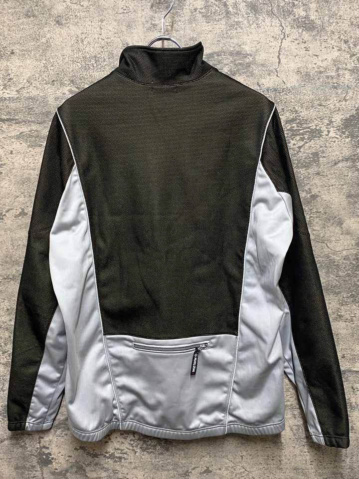 KP701 パールイズミ PEARL iZUMi 長袖 サイクルジャケット 黒 シルバー XL 裏起毛