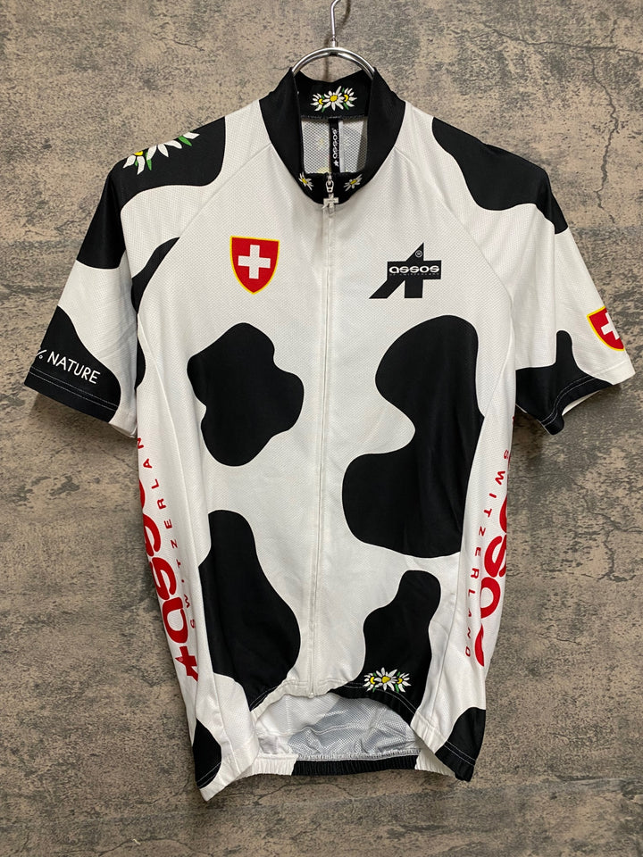 KP855 アソス ASSOS MUMUⅡ 半袖 サイクルジャージ 黒 白 M