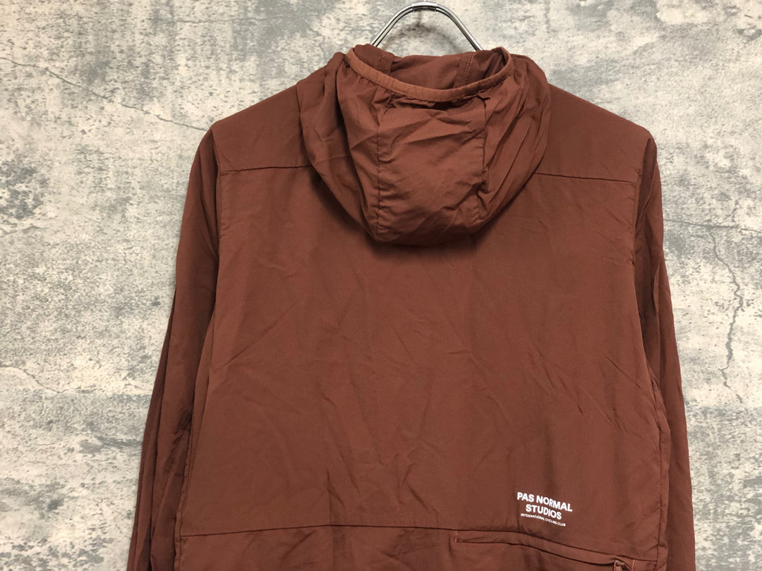 JZ670 パスノーマルスタジオ PAS NORMAL STUDIOS Men's Off-Race Stow Away Jacket 長袖 サイクルジャケット 茶 XS