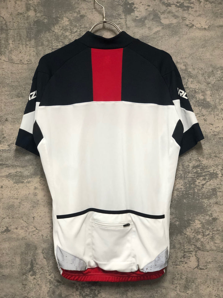 KK711 パールイズミ PEARL iZUMi 半袖 サイクルジャージ 黒赤白 L ※汚れあり