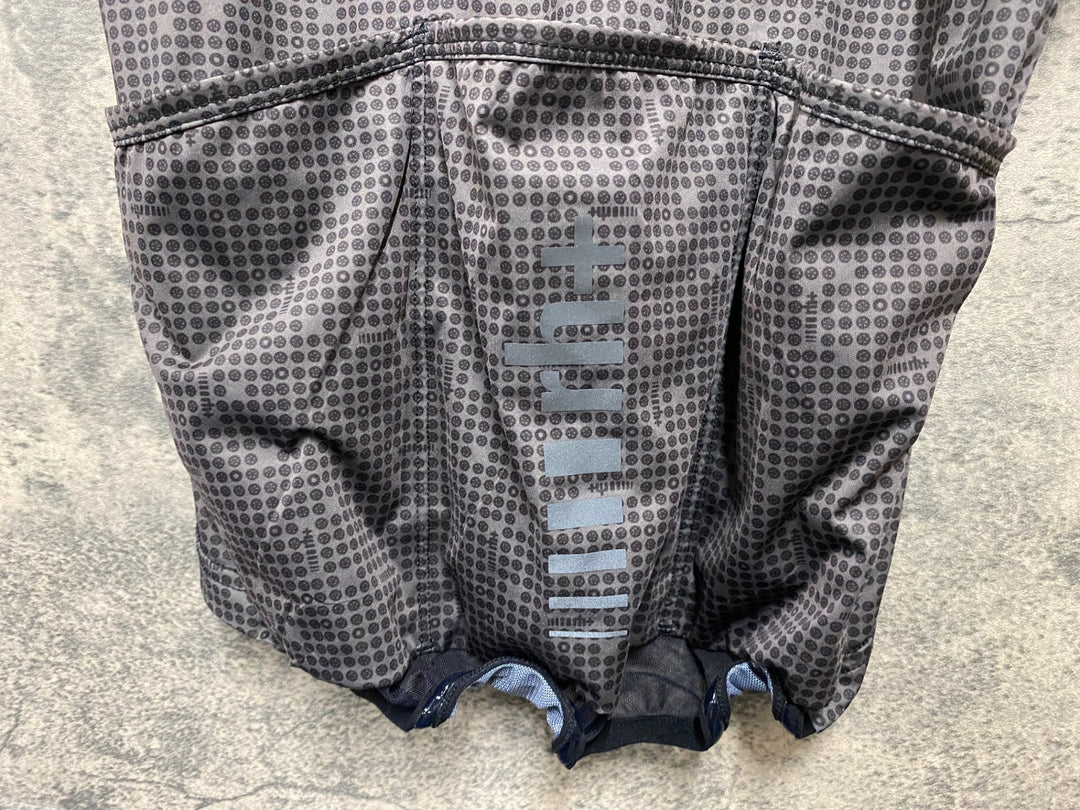 JY353 rh+ 半袖 サイクルジャージ M グレー/イエロー