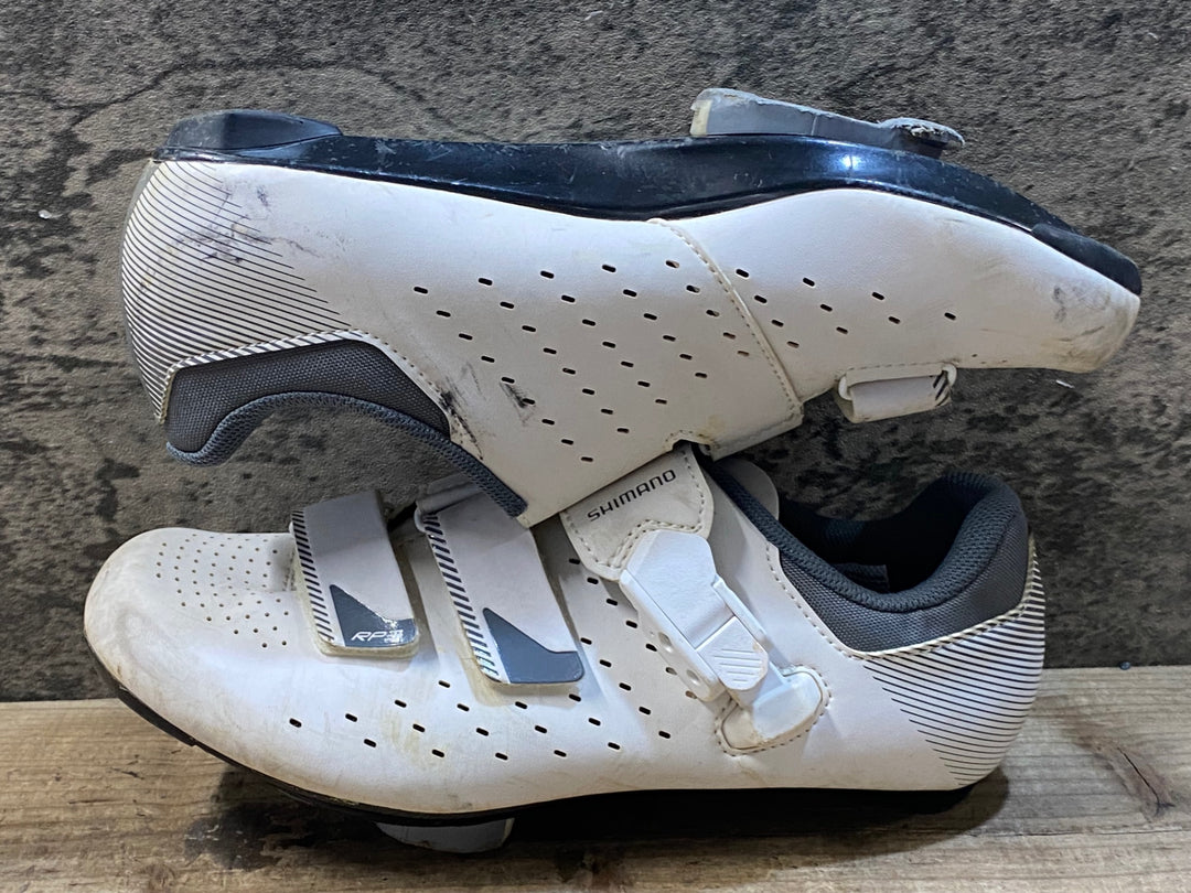 JY390 シマノ SHIMANO RP3 SHRP301M W01 S ビンディングシューズ SPD-SL 白 EU39