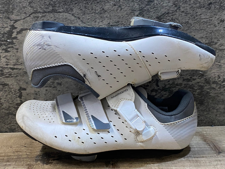 JY390 シマノ SHIMANO RP3 SHRP301M W01 S ビンディングシューズ SPD-SL 白 EU39