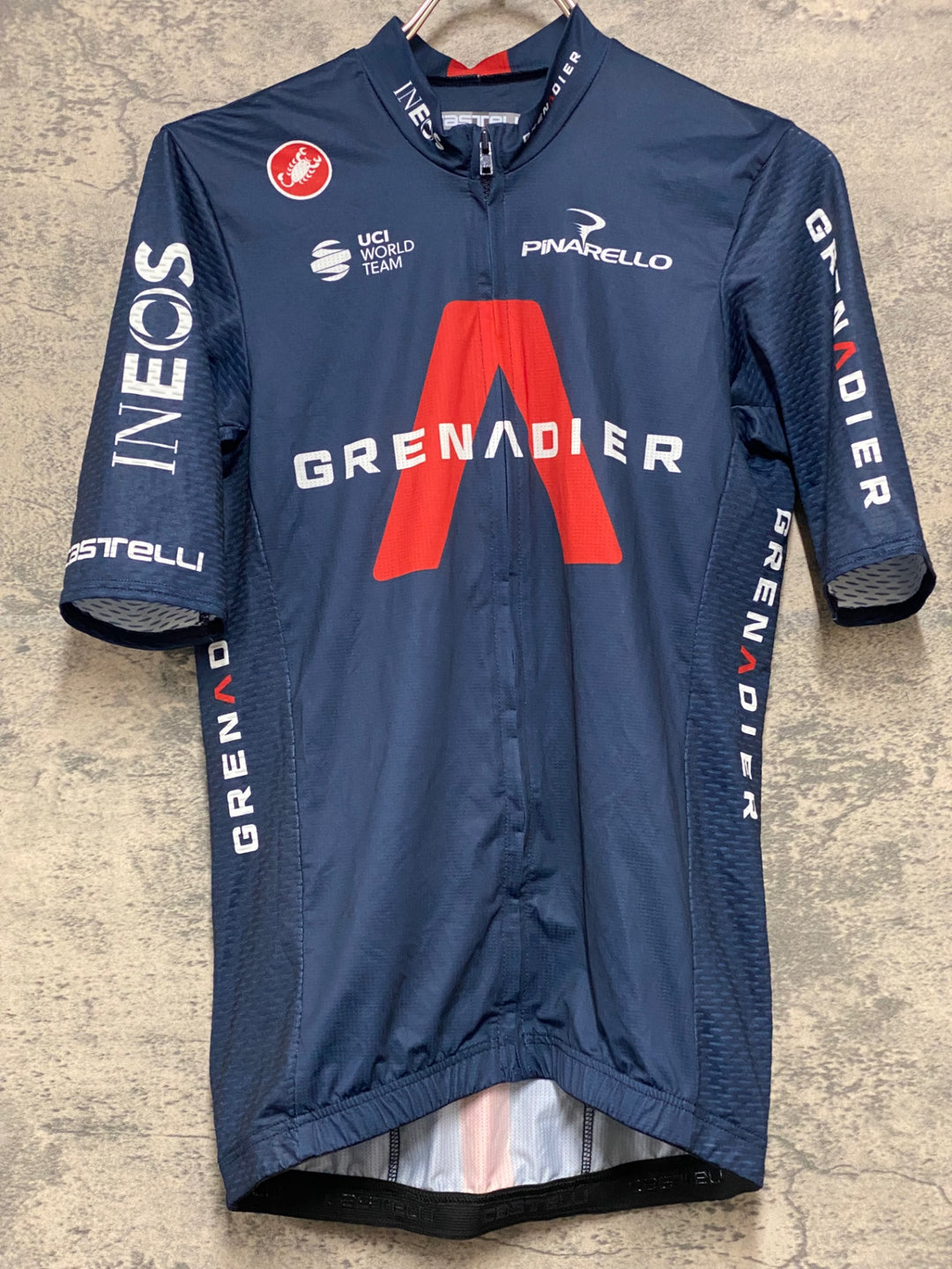 KG334 カステリ CASTELLI 半袖 サイクルジャージ 紺 S