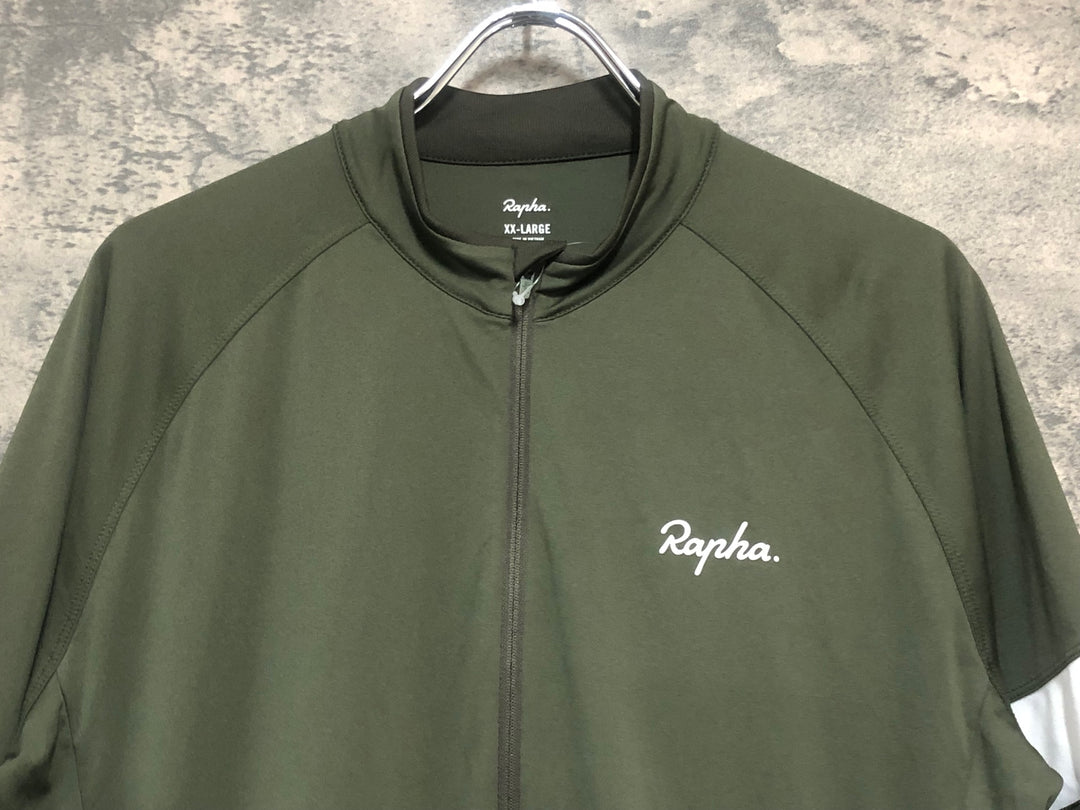 KN295 ラファ Rapha MEN'S CORE JERSEY 半袖 サイクルジャージ カーキ XXL