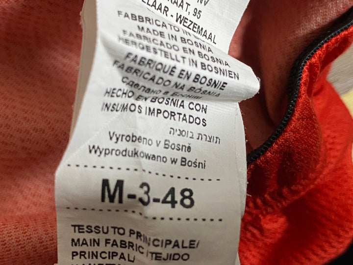 JQ316 フェルマルク vermarc 半袖 サイクルジャージ 黒 白 赤 M Lotto SOUDAL