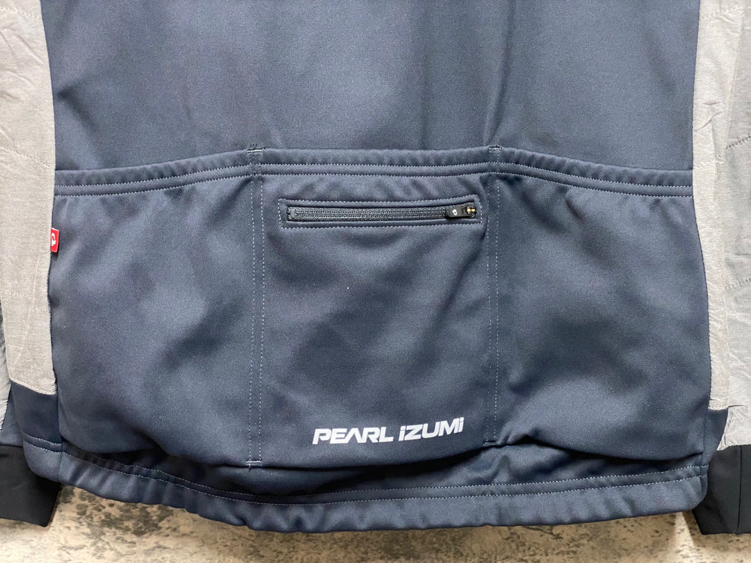 JZ248 パールイズミ PEARL iZUMi 長袖 サイクルジャケット グレー L 裏起毛