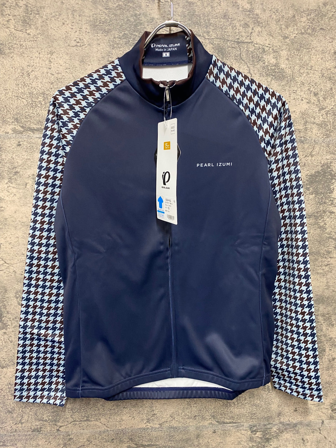 JS553 パールイズミ PEARL iZUMi 長袖 サイクルジャージ 紺 Sサイズ