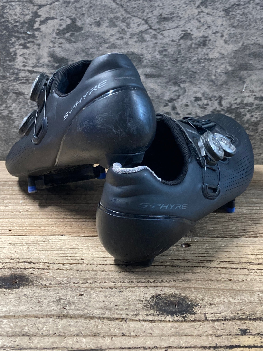 KD661 シマノ SHIMANO S-PHYRE RC9 SH-RC901M ビンディングシューズ 黒 SPD-SL EU41 ※左側BOAダイヤル破損