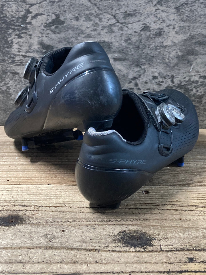 KD661 シマノ SHIMANO S-PHYRE RC9 SH-RC901M ビンディングシューズ 黒 SPD-SL EU41 ※左側BOAダイヤル破損
