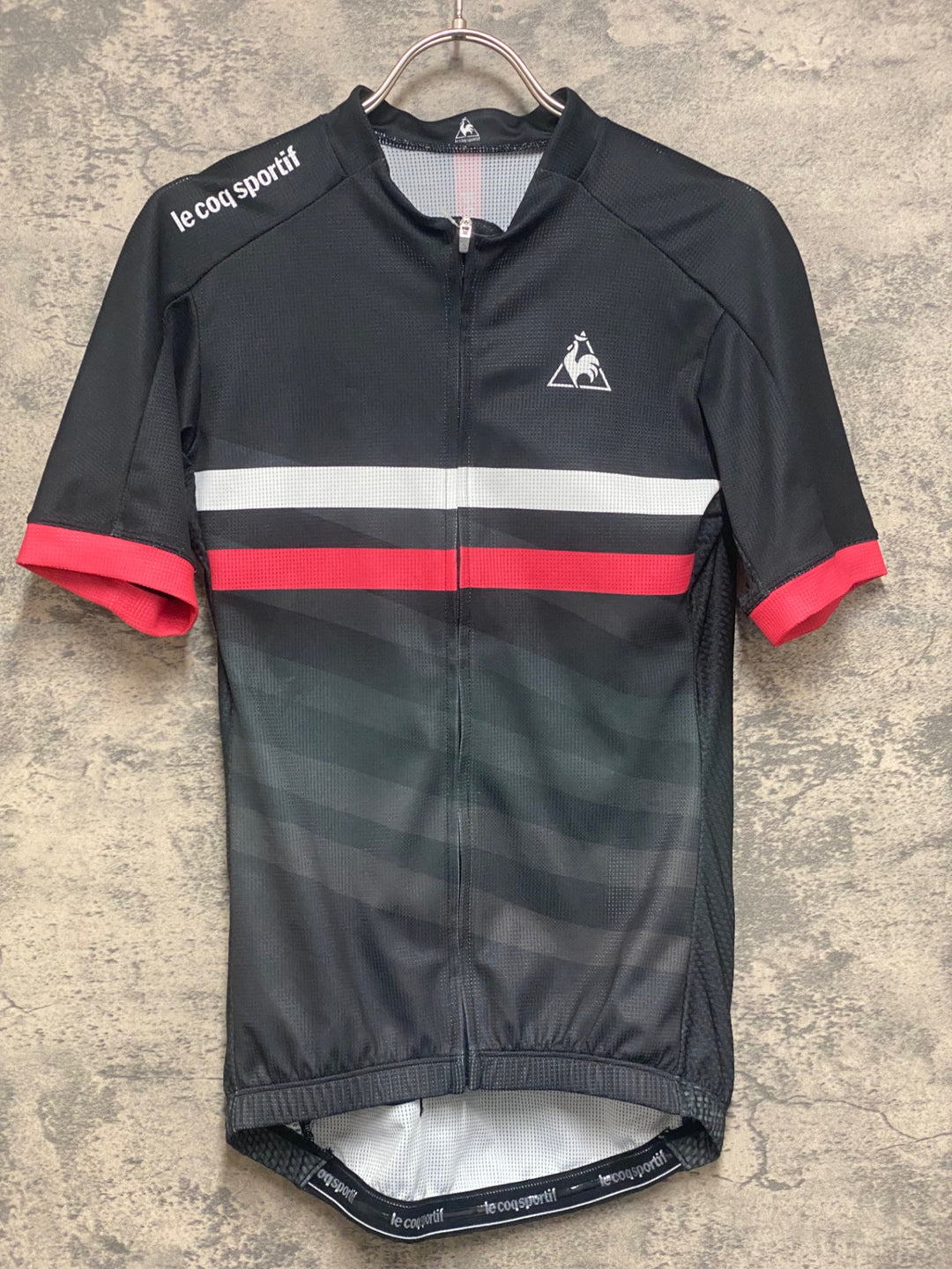 JP150 ルコックスポルティフ le coq sportif 半袖 サイクルジャージ 黒 M