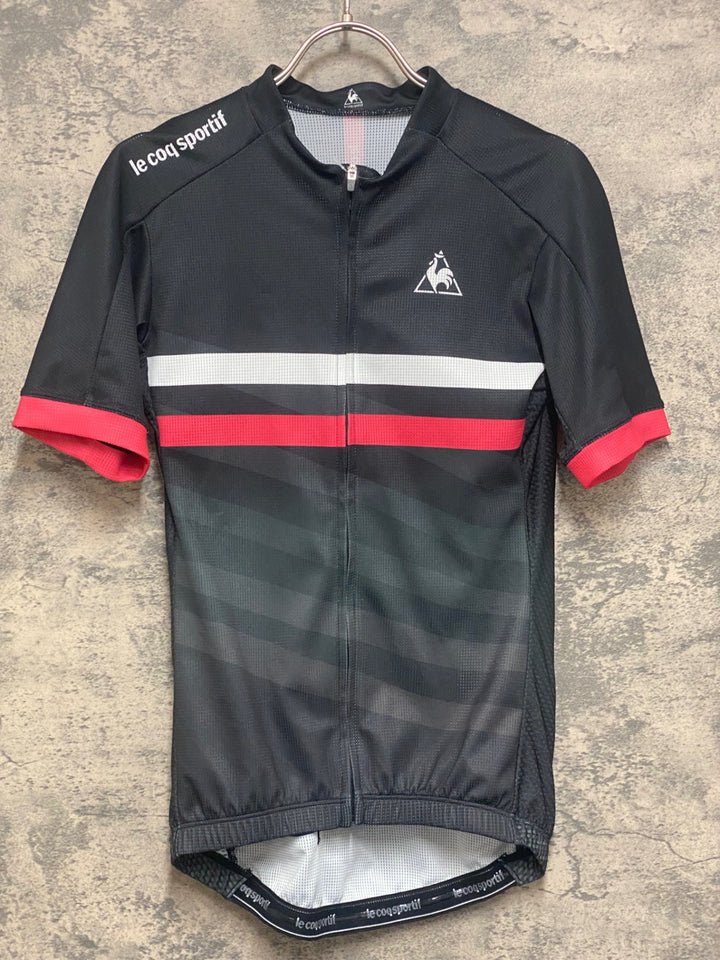 JP150 ルコックスポルティフ le coq sportif 半袖 サイクルジャージ 黒 M