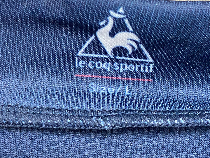 KC847 ルコックスポルティフ le coq sportif 半袖 サイクルジャージ 紺 L