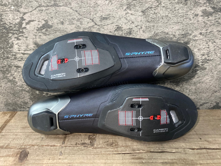 JY159 シマノ SHIMANO S-PHYRE SHRC902M L01 S ビンディングシューズ 黒 EU41.5 3穴