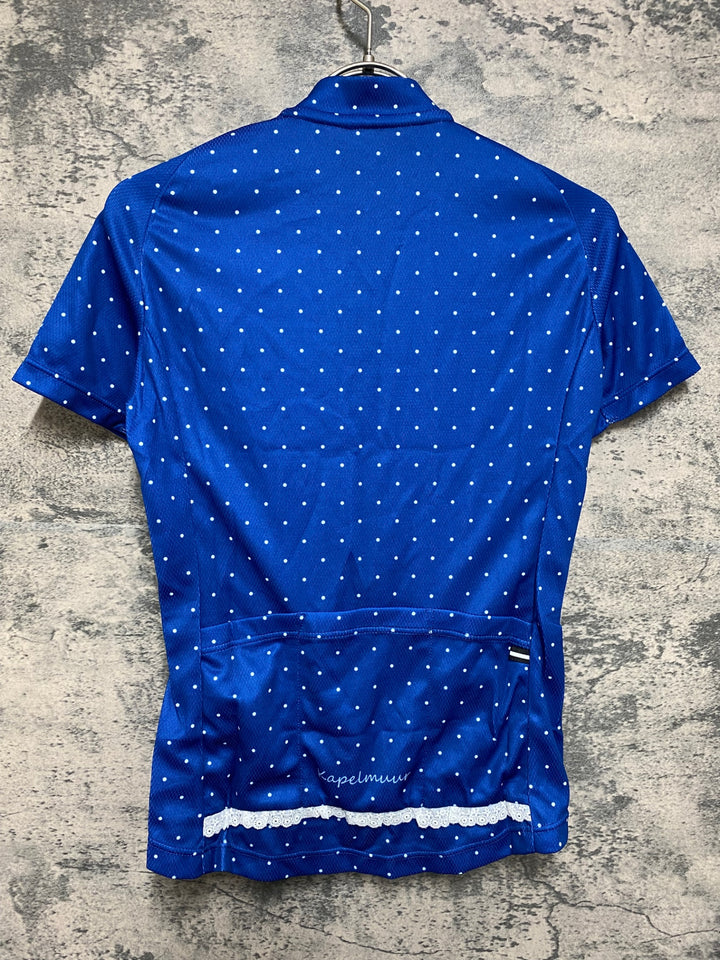 JO879 カペルミュール KAPELMUUR 半袖 サイクルジャージ ネイビー ドット 36 レディース