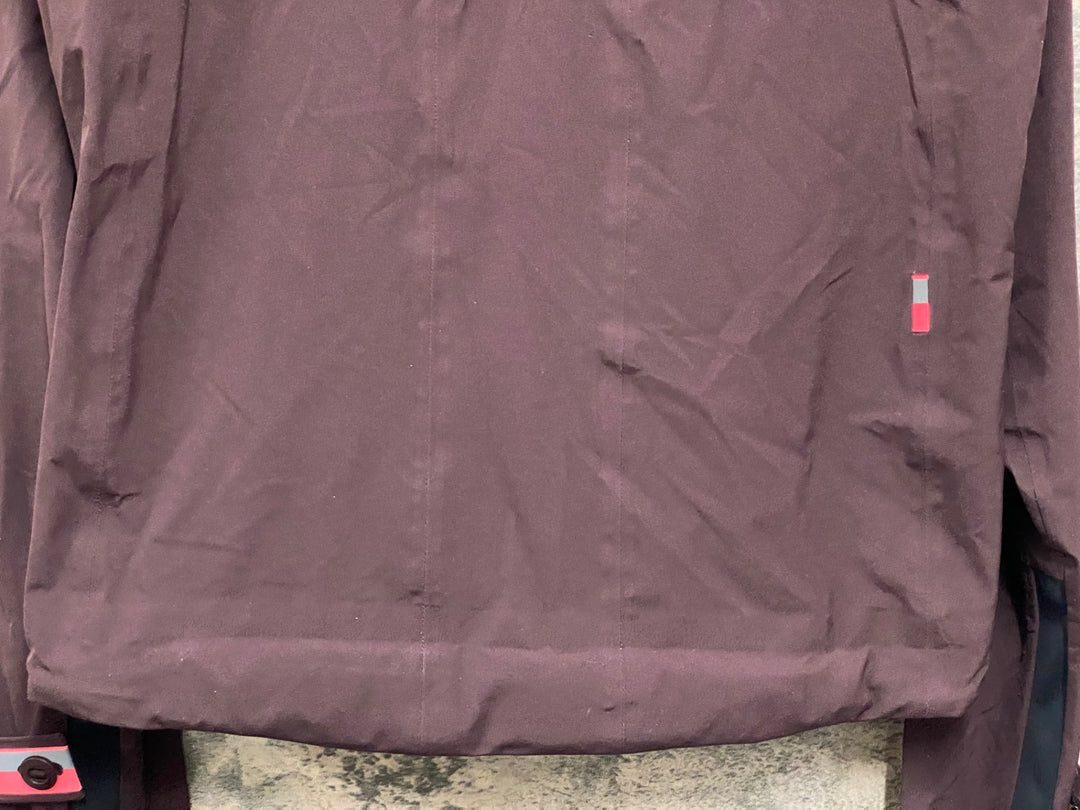 JV920 ラファ Rapha HOODED RAIN JACKET 長袖 レインジャケット バーガンディ S