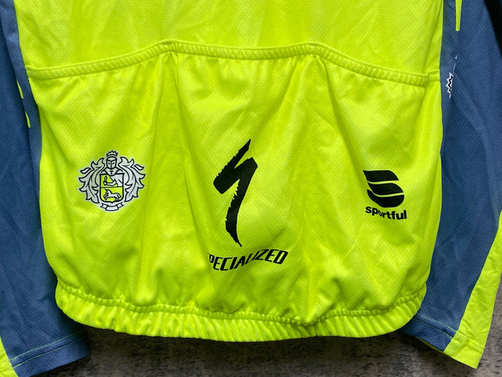 KJ858 スポーツフル sportful 長袖 サイクルジャージ 黄 M TINKOFF
