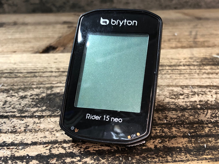 JM094 ブライトン bryton ライダー Rider 15 neo サイクルコンピューター 起動確認済み
