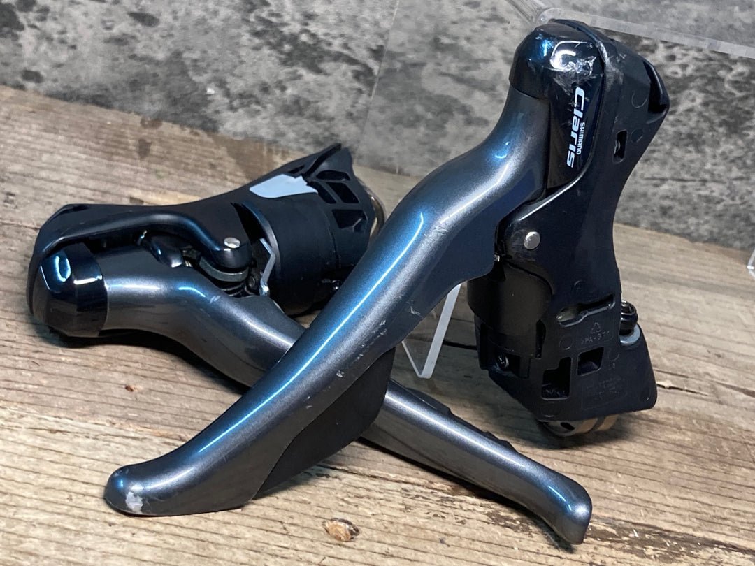 JL083 シマノ SHIMANO クラリス Cralis ST-R2000 STIレバー セット 2x8s ※ブラケットカバー欠品