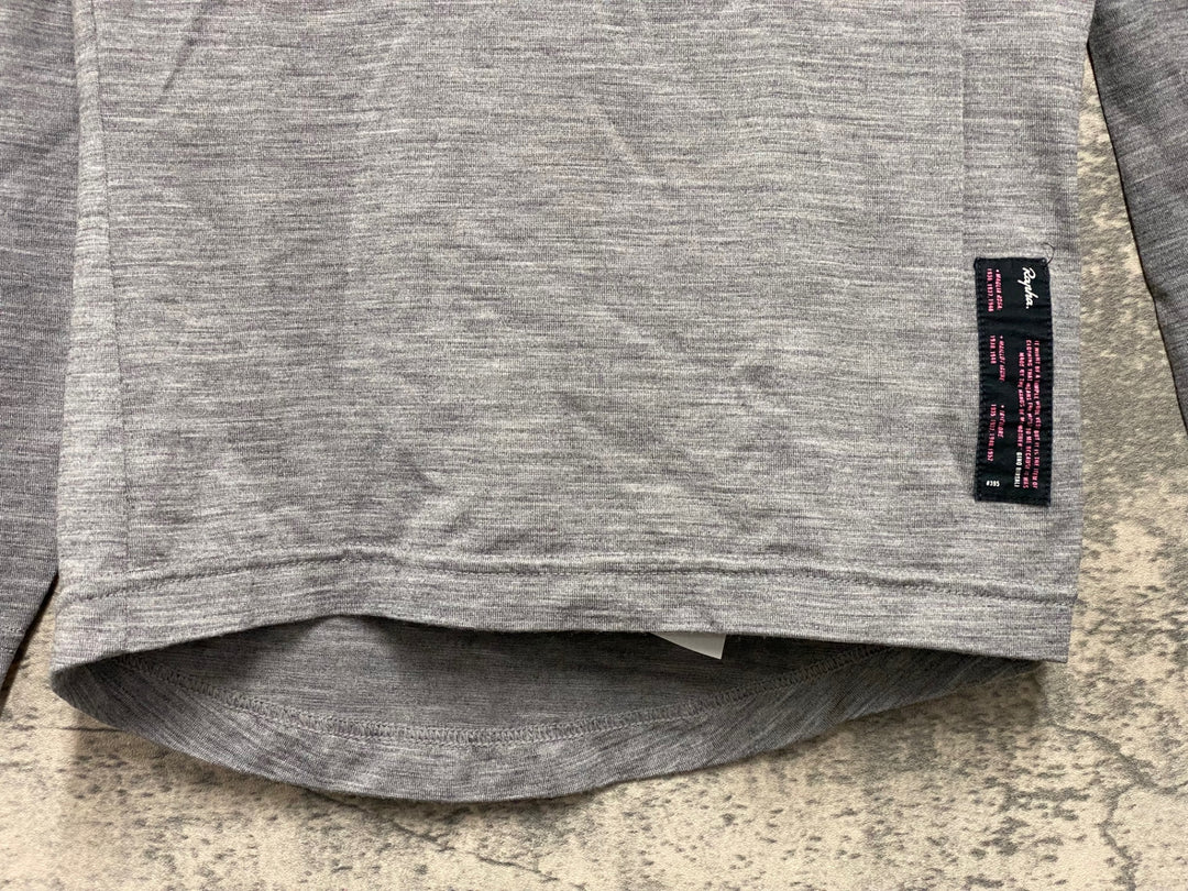 JX644 ラファ Rapha WINTER BASE LAYER ハイネック 長袖 ベースレイヤー グレー XXS