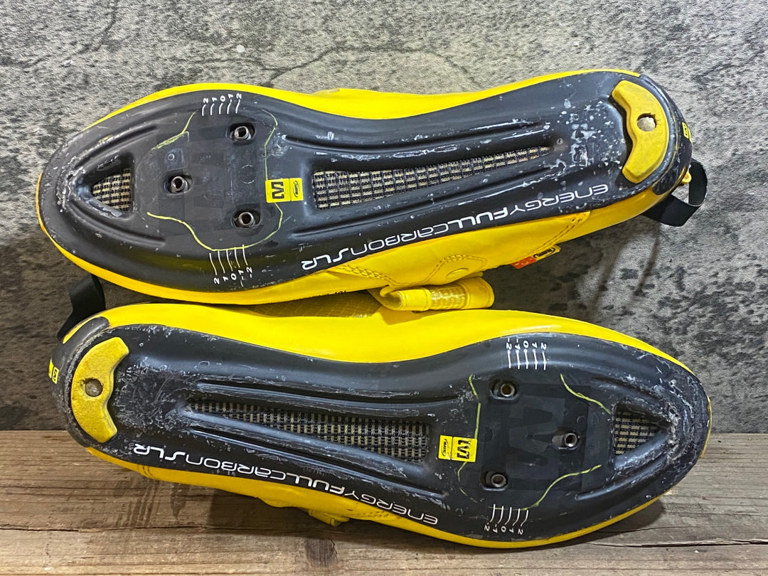 KC521 マヴィック MAVIC TRI HELIUM ビンディングシューズ 黄色 EU42 2/3