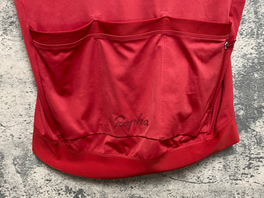 JQ779 ラファ Rapha MEN’S SHORT SLEEVE CORE JERSEY 半袖 サイクルジャージ 赤 S