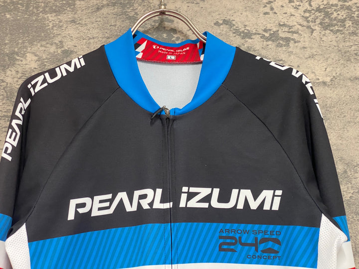 KH053 パールイズミ PEARL iZUMi 長袖 サイクルジャージ 黒 総柄 L