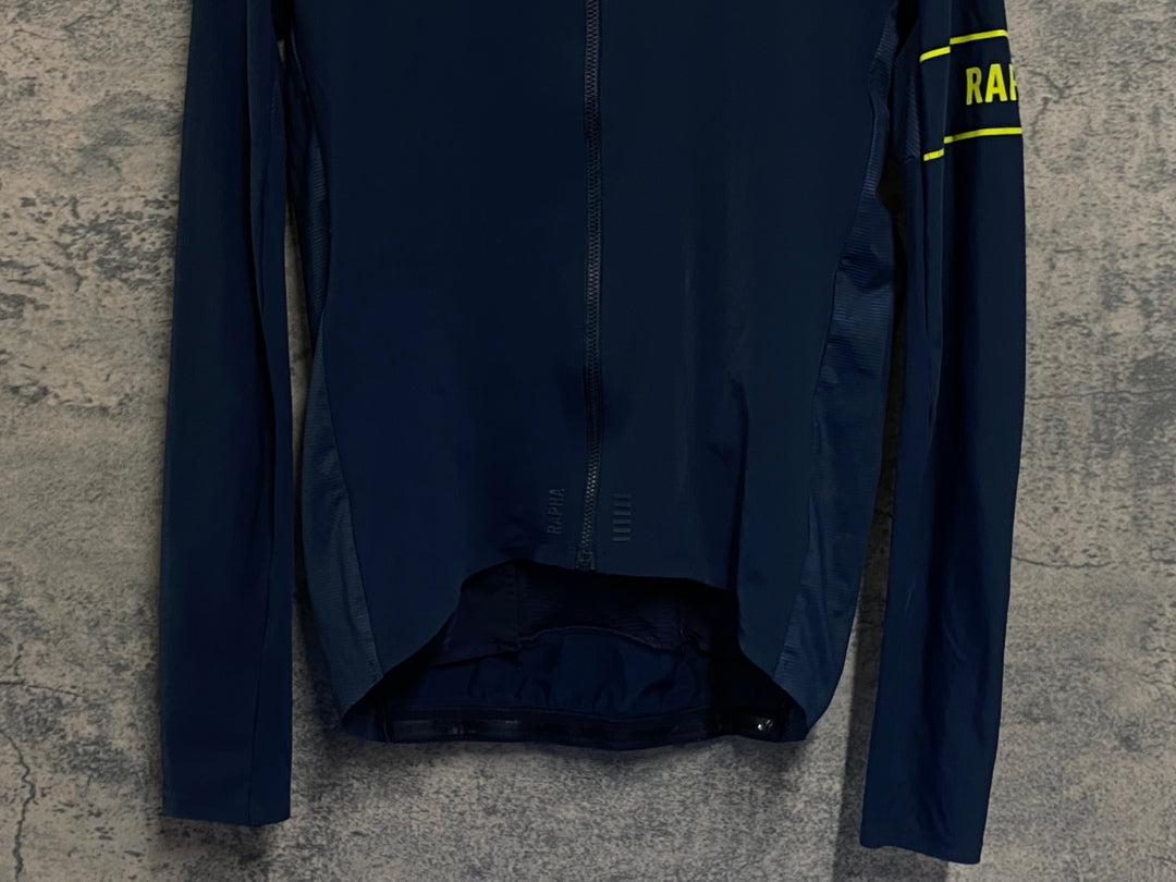 JV264 ラファ Rapha PRO TEAM LONG SLEEVE THERMAL JERSEY 長袖 サイクルジャージ 濃紺 M