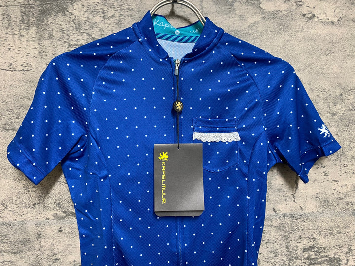 JO884 カペルミュール KAPELMUUR 半袖 サイクルジャージ ネイビー ドット 36 レディース
