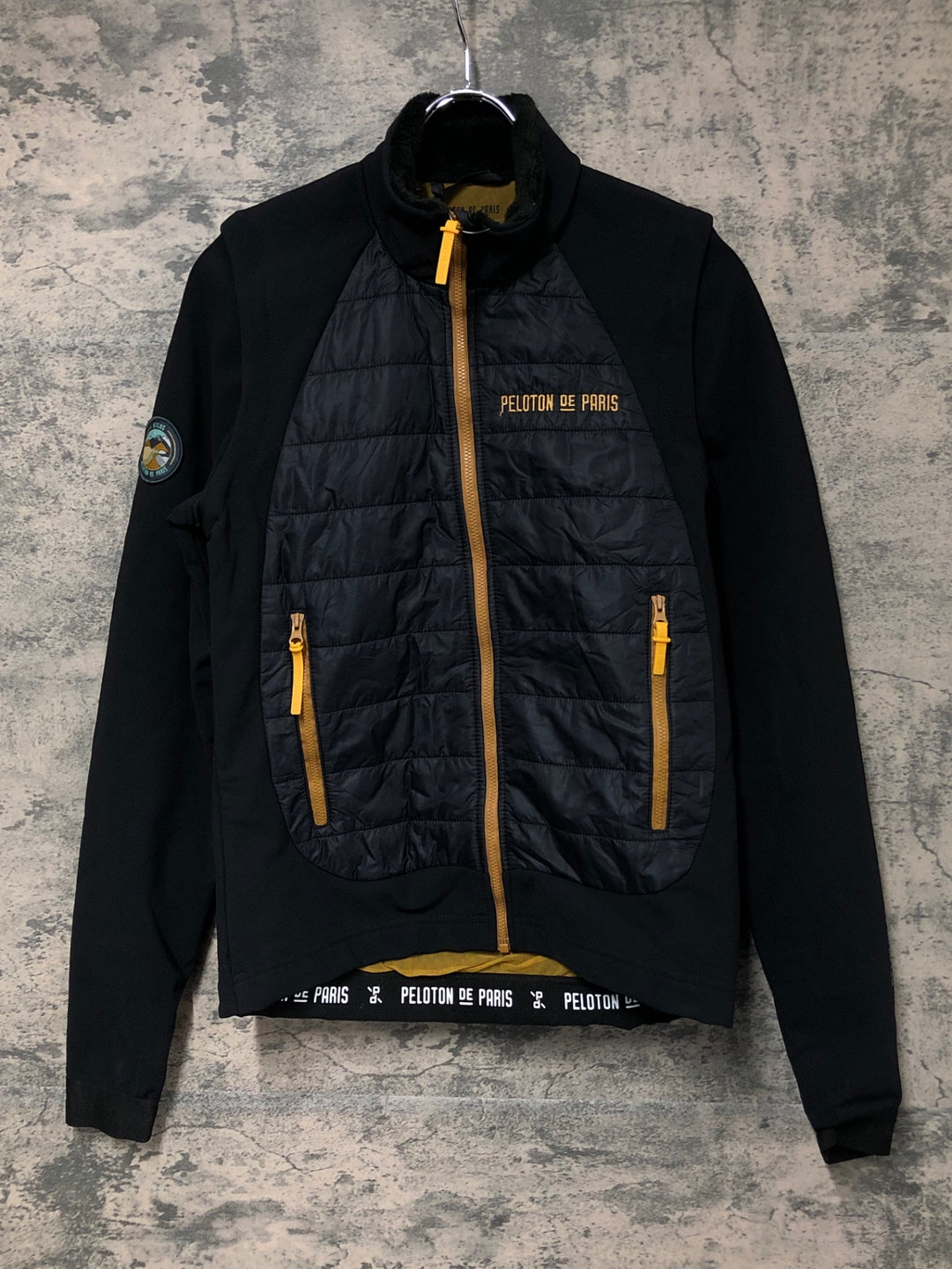 JT910 プロトンドパリ PELOTON DE PARIS Atlas Puffy Jacket /Gilet 長袖サイクルジャケット 黒 S
