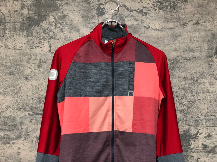 KM220 ドットアウト DOTOUT FANATICA WOOL JERSEY 長袖 サイクルジャージ グレー M