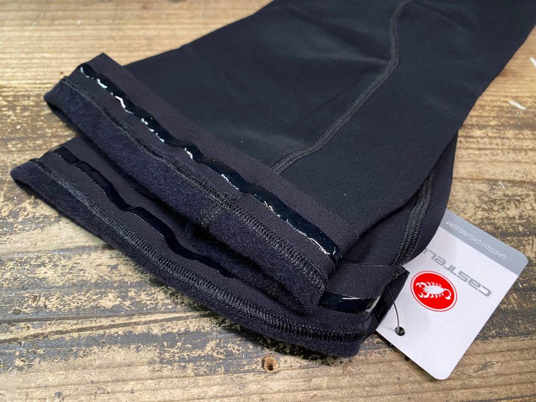 JE742 カステリ castelli レッグウォーマー NANOFLEX Lサイズ 黒 裏起毛 未使用